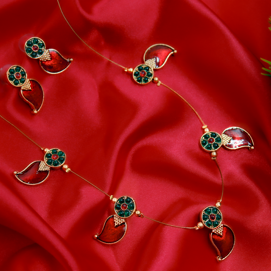 NBCA 110 Invisible chain with earrings