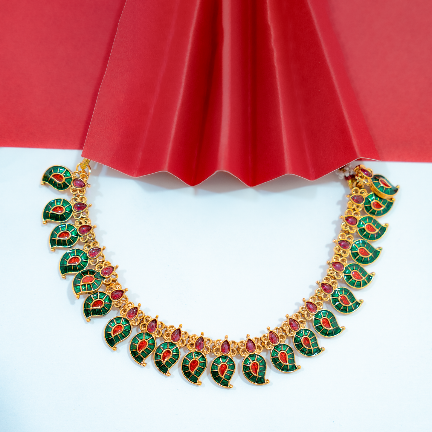 NBCA 013 Fusion Palakka Neckpiece with Earrings