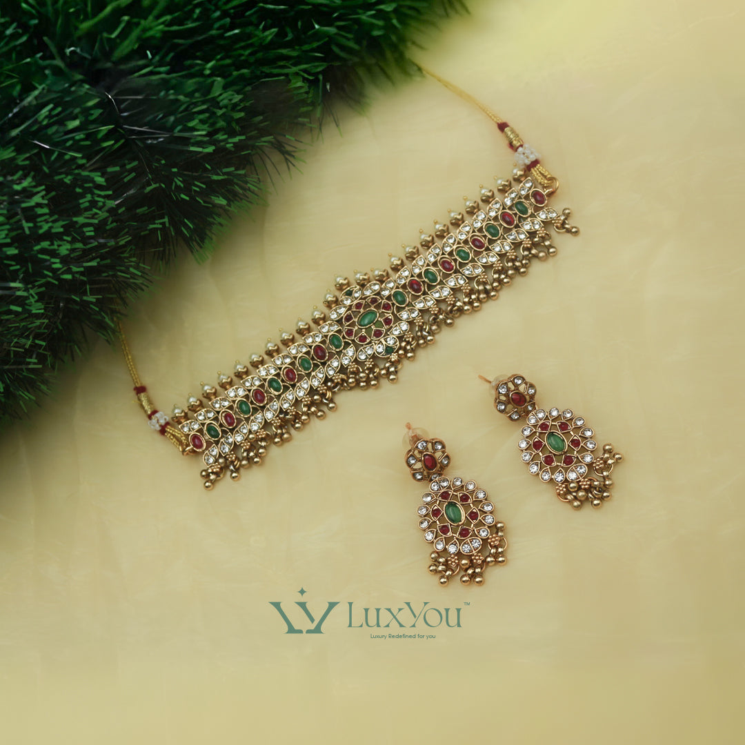 NCA 028 Chocker with Earrings