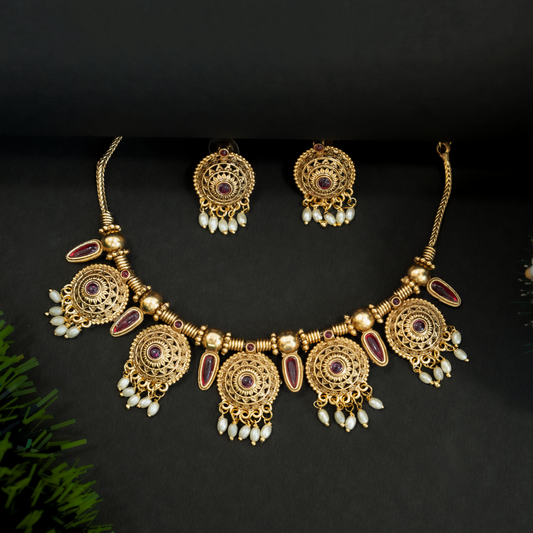 NBCA 017 Neckpiece with Earrings