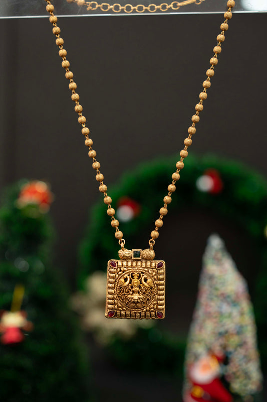 NBCA 007 Double side Pendant Chain with Earrings
